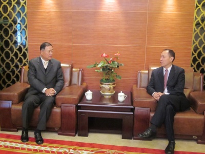 中南地区管理局蒋怀宇局长接见邓军主席